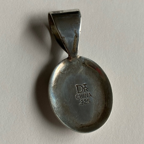 Druzy Pendant sterling silver - Picture 2 of 3